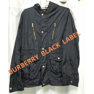 バーバリーブラックレーベル(BURBERRY BLACK LABEL)のバーバリー ブラックレーベル 3way フード付ナイロンジャンパー LL(ナイロンジャケット)