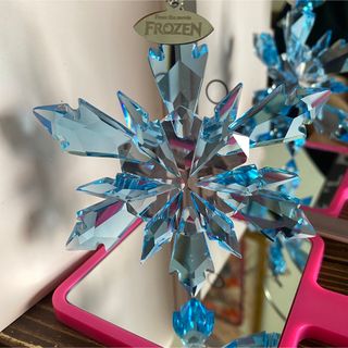 スワロフスキー(SWAROVSKI)のスワロフスキー　3点セット　フローズンシリーズ　雪の結晶　アナ雪(置物)