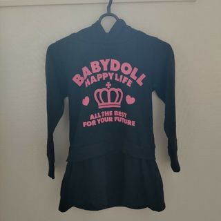 ベビードール(BABYDOLL)のBABYDOLL  パーカースカート 黒 130(ジャケット/上着)