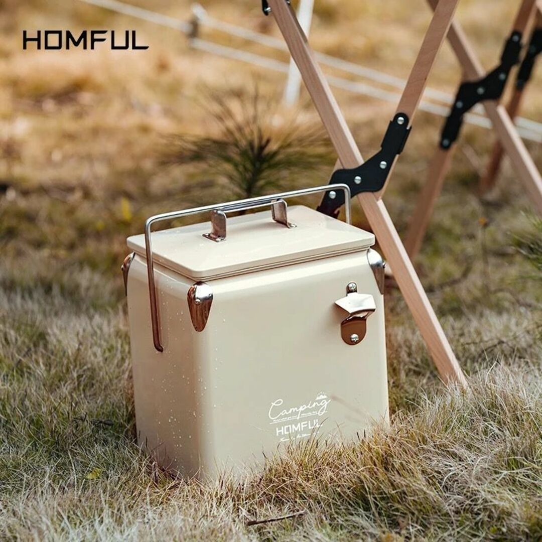 ★HOMFUL ヴィンテージクーラーボックス ハンディクーラーボックス★