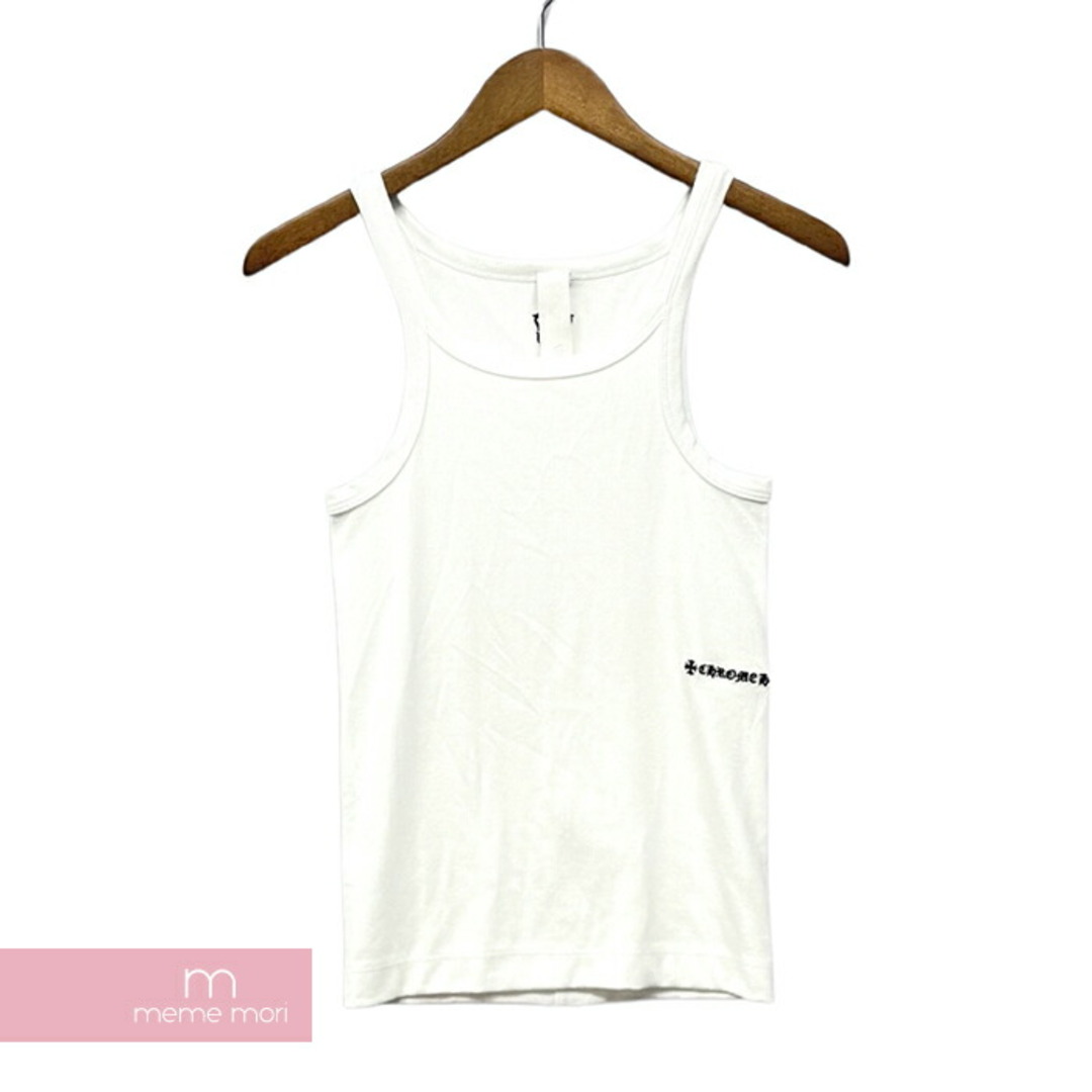 CHROME HEARTS Tank Top クロムハーツ タンクトップ ロゴ刺繍 ダガー ウィメンズ ホワイト サイズS【230829】【新古品】【me04】