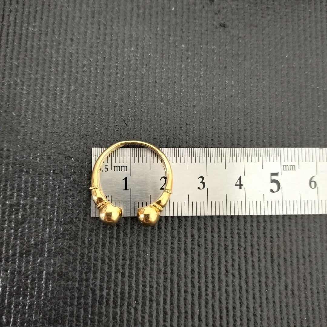 C90105) K18 18金 ダイヤモンド 0.03ct イオンパウダー リ
