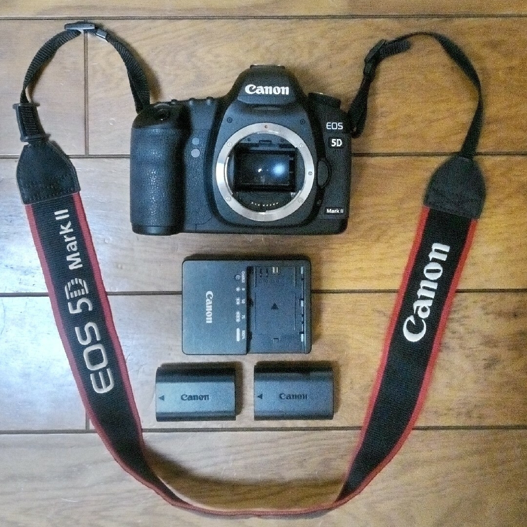 予備バッテリー付デジタル一眼レフカメラ　Canon EOS 5D Mark II
