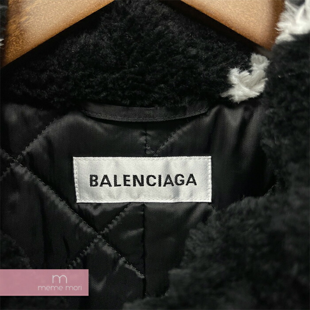 Balenciaga(バレンシアガ)のBALENCIAGA 2019AW Oversized Logo Faux Fur Coat 583846 TGQ02 バレンシアガ オーバーサイズロゴフェイクファーコート 中綿ロングコート 総柄ロゴ 裏地キルティング ブラック サイズ40【230831】【新古品】【me04】 メンズのジャケット/アウター(その他)の商品写真