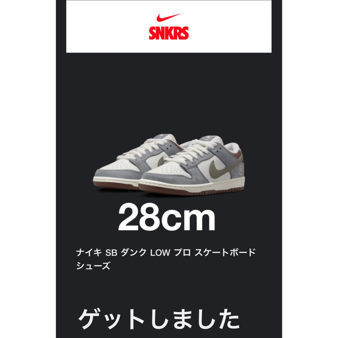 堀米 雄斗× Nike SB Dunk Low Pro QS Wolf Grey