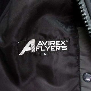 AVIREX - アヴィレックス MA-1 フライト ジャケット FLYER'S AF 黒 Lの