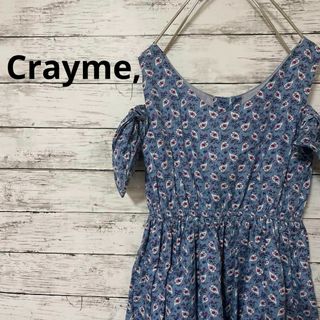 新品 Crayme, ペイズリー ワンピース ブルー ペイズリー柄 クレイミー