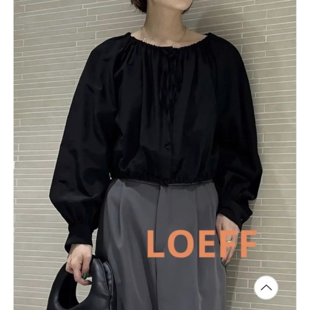 新品＜LOEFF＞C/NY ギャザーブラウス 1