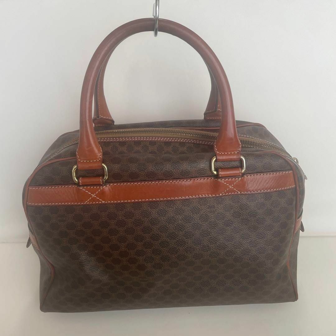 CELINE セリーヌ マカダム ボストンバッグ ブラウン レディース ブランド 1