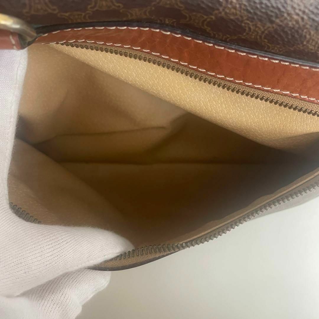 CELINE セリーヌ マカダム ボストンバッグ ブラウン レディース ブランド 4