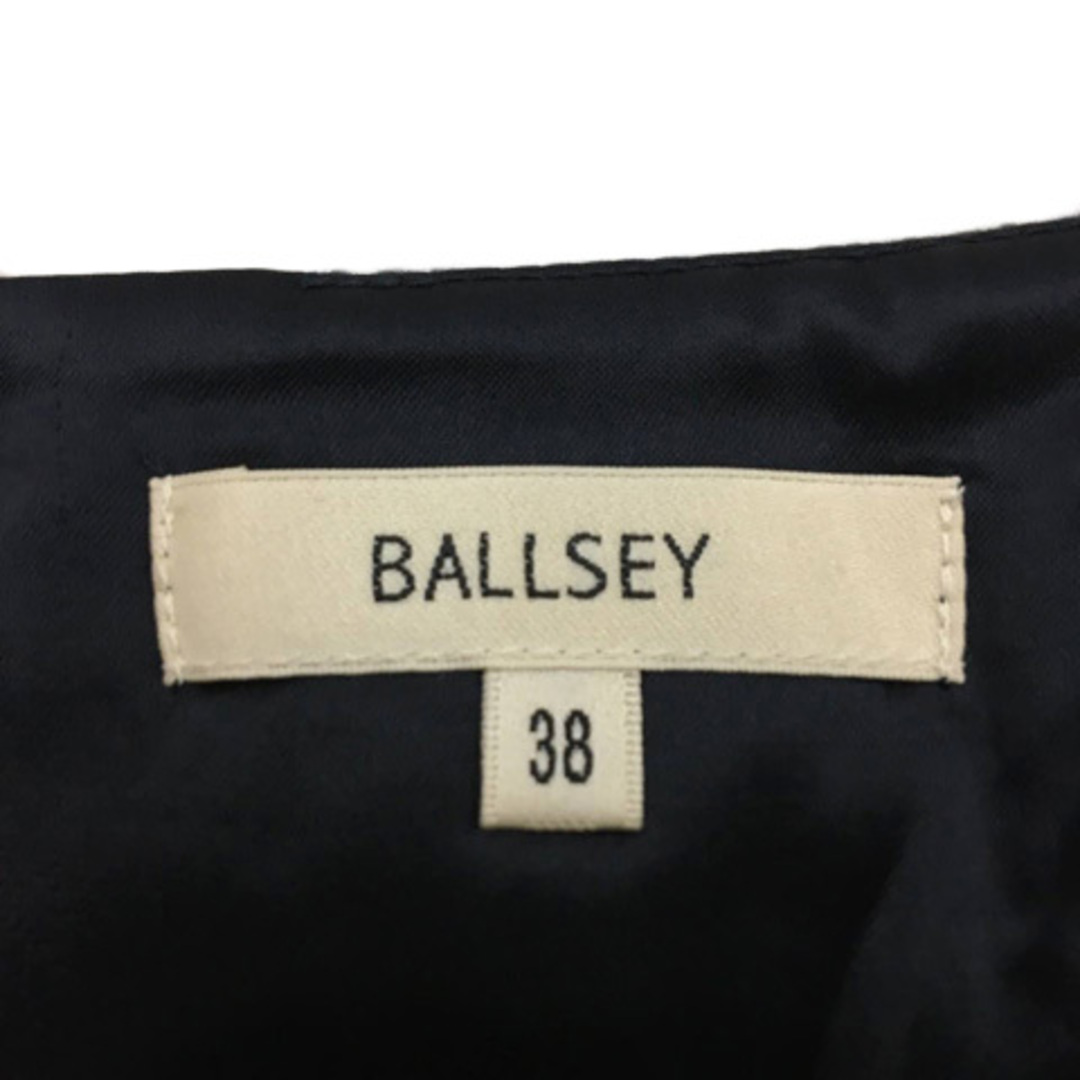 Ballsey(ボールジィ)のボールジー トゥモローランド ワンピース ミニ 無地 ウール 長袖 38 黒 レディースのワンピース(ミニワンピース)の商品写真