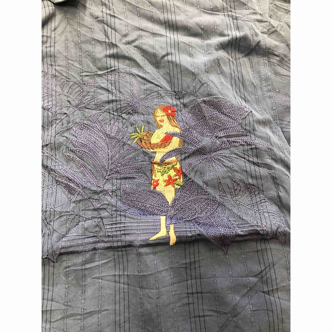 バンブンケイ BAMBOOCAY キューバシャツ 半袖シャツ　刺繍　フラガール 1