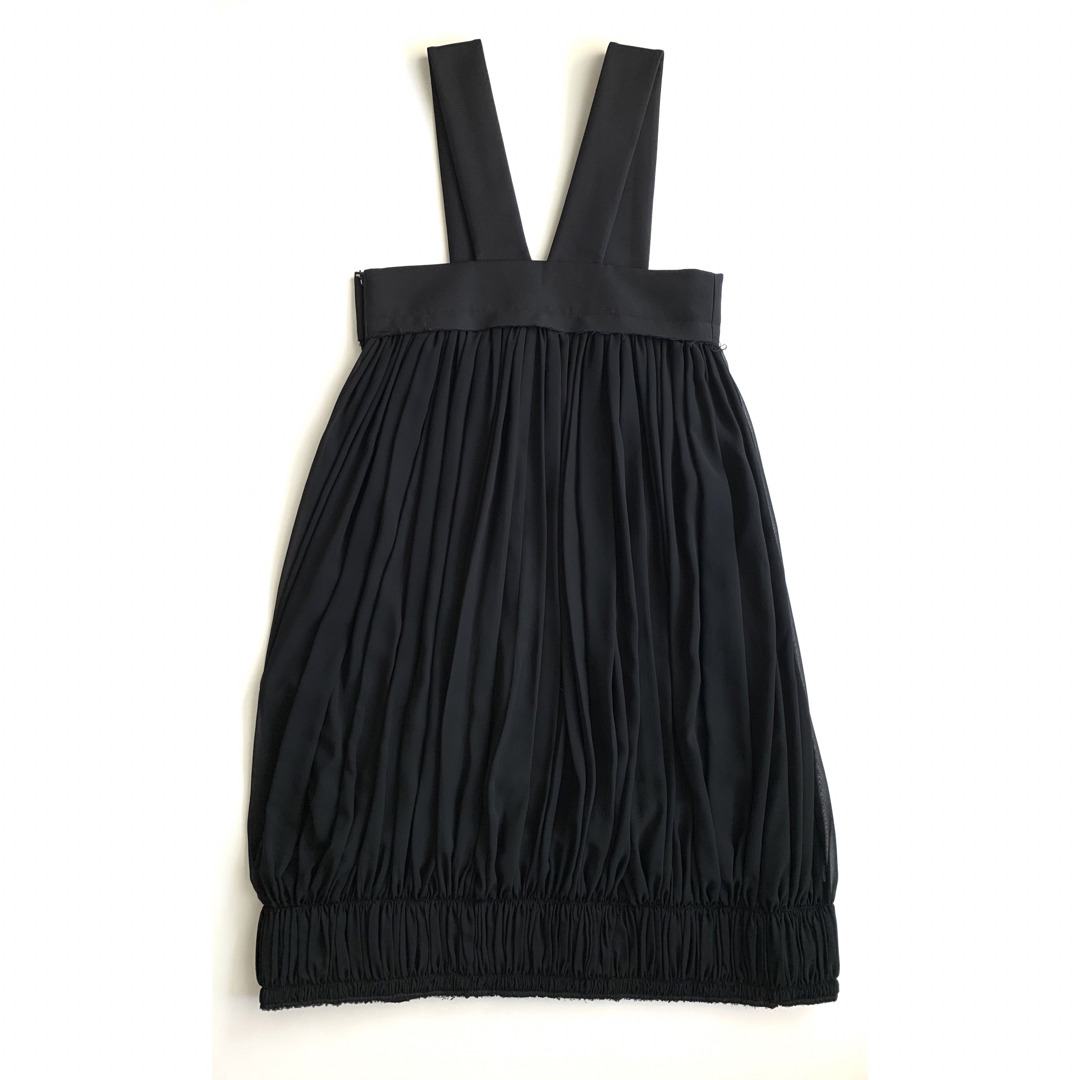 《美品》COMME des GARCONS 吊りスカート シアー マキシ丈 L