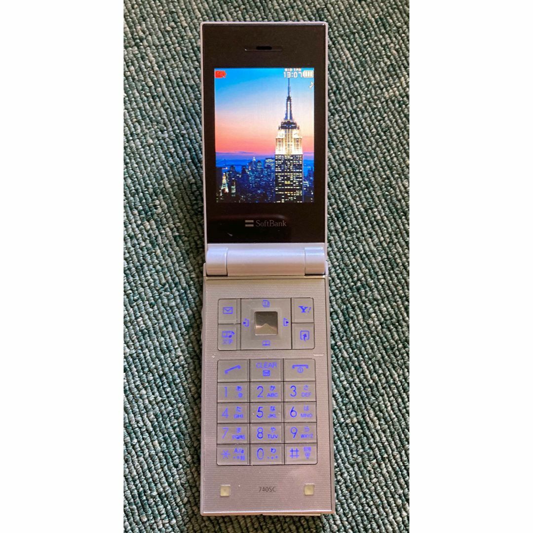 Softbank(ソフトバンク)のソフトバンクガラケー740SC 美品 スマホ/家電/カメラのスマートフォン/携帯電話(携帯電話本体)の商品写真