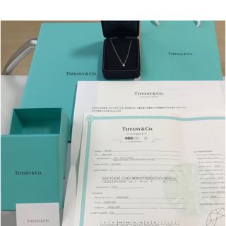 ティファニー(Tiffany & Co.)のtiffanyソリティアダイヤ0.18ctプラチナネックレス(ネックレス)