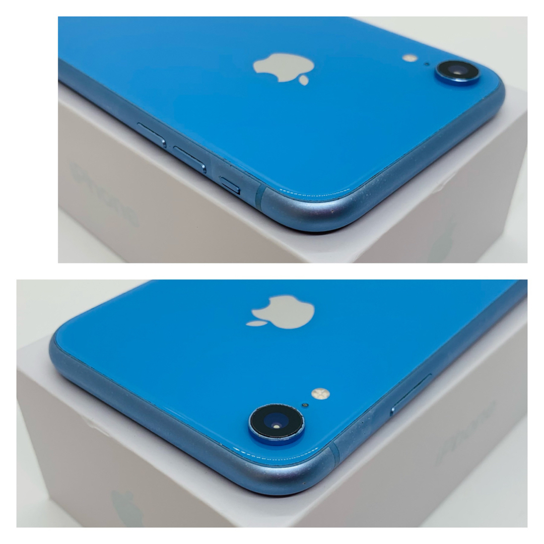 iPhone   A上美品iPhone XR ブルー  GB SIMフリー 本体の通販