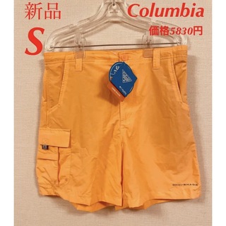 コロンビア(Columbia)のコロンビア　バハマショーツ　ショートパンツ　メンズ　S オレンジ(ショートパンツ)