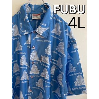 プラティナムフブ(PLATINUM FUBU)の激レア プラチナムフブ ビッグ 大きい オーバーサイズ アロハ 総柄 ボタン(シャツ)