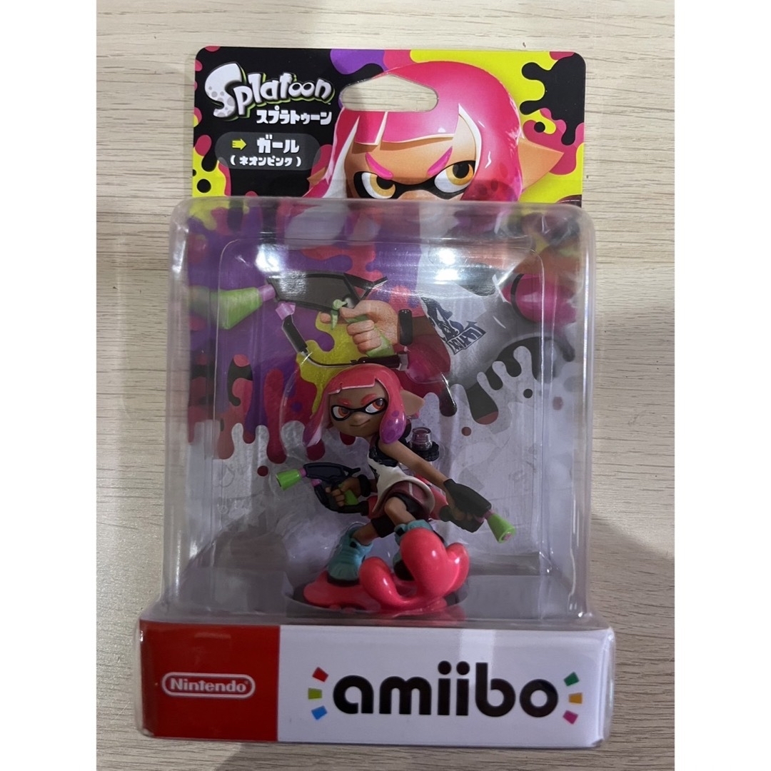 新品　amiibo ガール ネオンピンク、オレンジセット