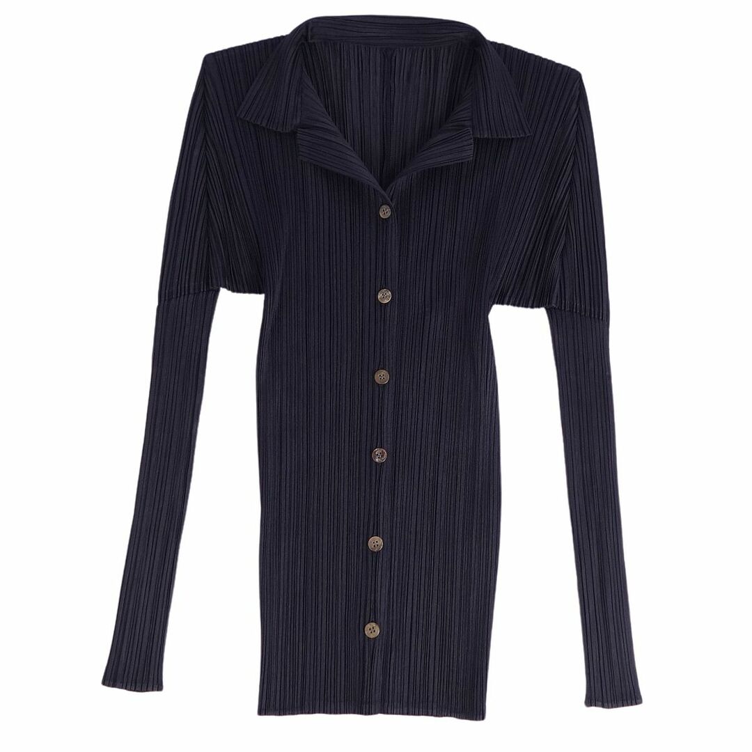 極美品 プリーツプリーズ イッセイミヤケ PLEATS PLEASE シャツ