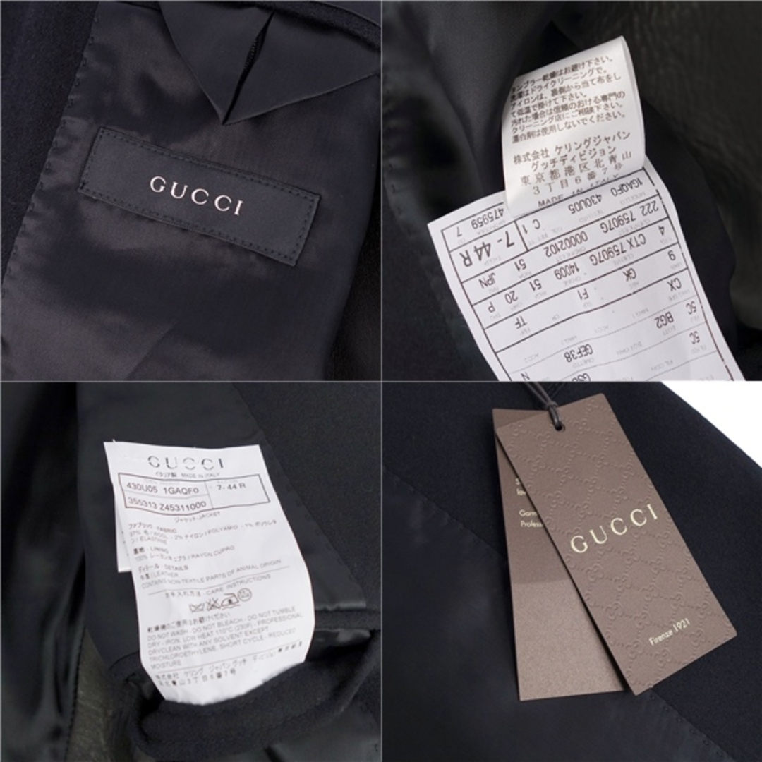 Gucci - 未使用 グッチ GUCCI ジャケット サファリジャケット レザー