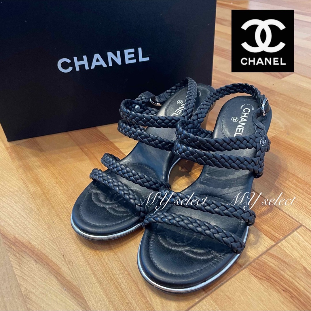 CHANEL   シャネル サンダル オシャレ .5 ヒール6.5cmの通販 by ♡MY