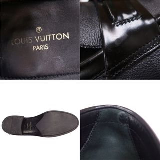 ルイヴィトン LOUIS VUITTON ローファー モカシン ダミエ LV金具 シューズ 靴 メンズ イタリア製 9M(27.5cm相当) ブラック