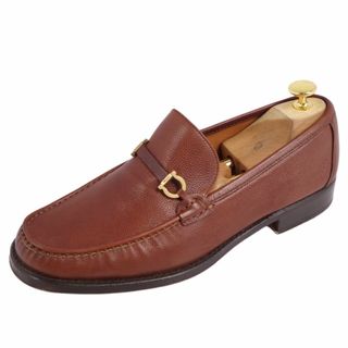 Salvatore Ferragamo サルヴァトーレ フェラガモ SUEDE CALF HICKORY 2 CALF スウェード カーフ ヒッコリー 2 カーフ ローファー レザーシューズ ブラウン