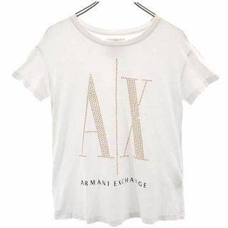 新品 ARMANI EXCHANGE アルマーニ リブ ロゴ トリムTシャツ