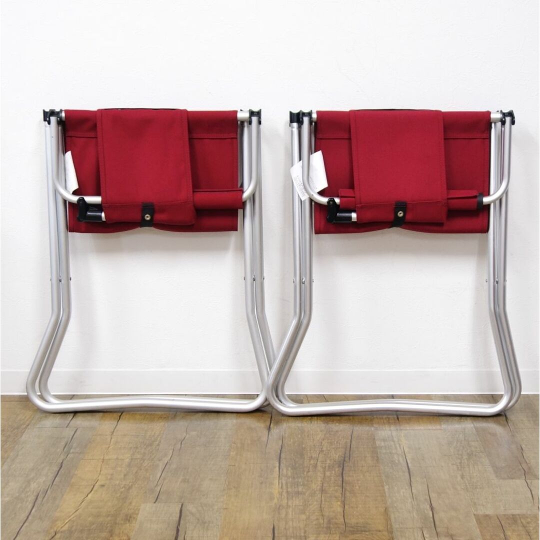 美品 スノーピーク snowpeak FD チェアワイド LV-077RD 2脚 セット FD Chair Wide フォールディング イス キャンプ アウトドア ・使用サイズ:595×580×840(h)mm(シート高460mm)