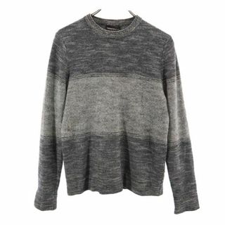 エンポリオアルマーニ(Emporio Armani)のエンポリオアルマーニ ウールブレンド ニット S グレー系 Emporio Armani 長袖 セーター メンズ 【中古】  【230901】(ニット/セーター)