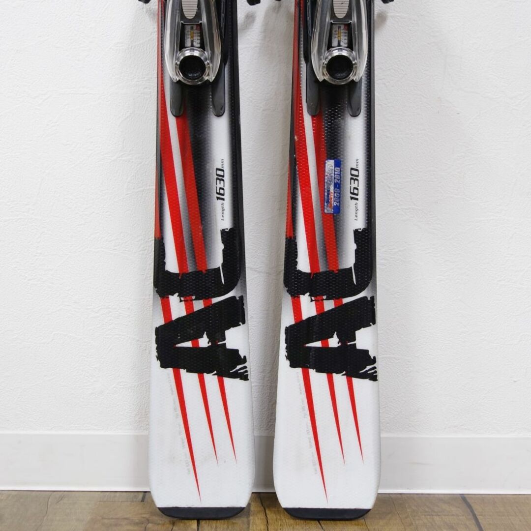 フォルクル Volkl ゲレンデ スキー AC 163cm センター 70ｍｍ ビンディング MARKER motion LT カザマ ストック付き  アウトドア 重量実測：2450g（ビンディング含む1本)