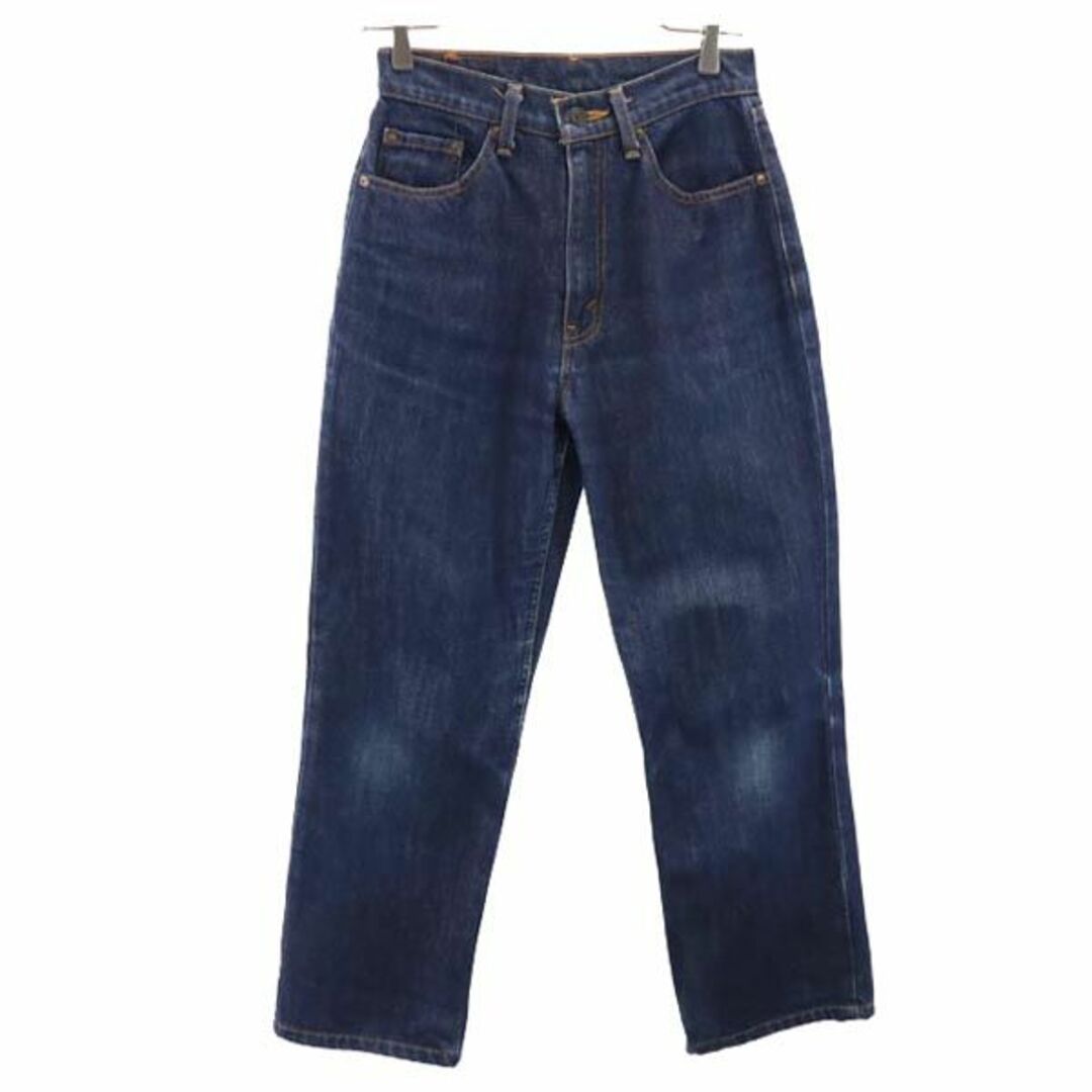 Leviリーバイス 90s 日本製 W519 ハイウエスト ストレート デニムパンツ W29 ネイビー Levi's ジーパン レディース   【230901】