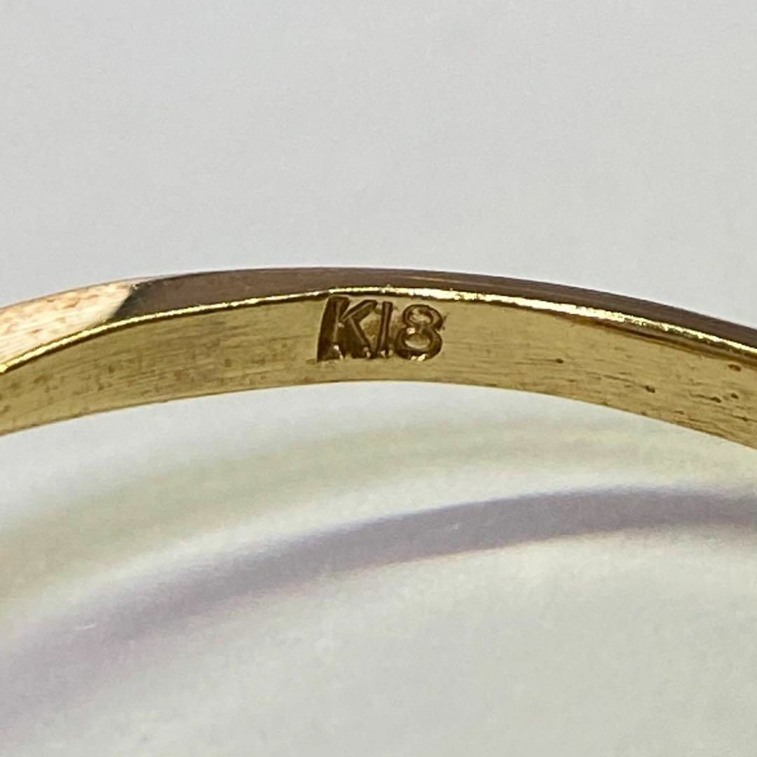 アンティーク　K18　ガーネットリング　サイズ約12号　18金　1月誕生石 レディースのアクセサリー(リング(指輪))の商品写真