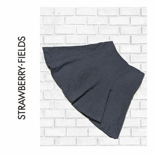 ストロベリーフィールズ(STRAWBERRY-FIELDS)の【超美品】STRAWBERRY-FIELDS ミニスカート グレー ✓121(ひざ丈スカート)