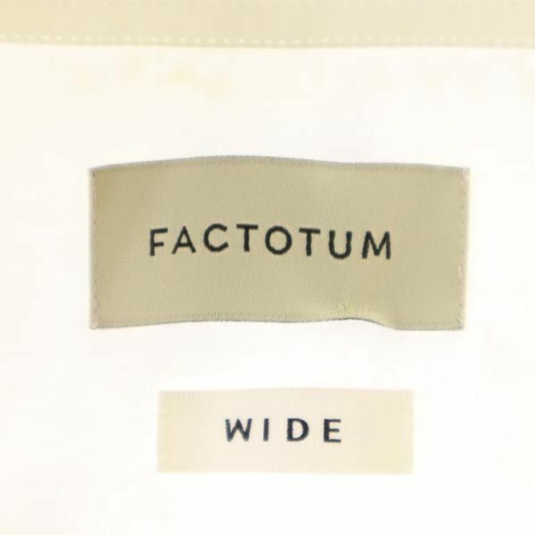 FACTOTUM(ファクトタム)のファクトタム 日本製 長袖 シャツ 48 ホワイト FACTOTUM メンズ 【中古】  【230901】 メール便可 メンズのトップス(シャツ)の商品写真