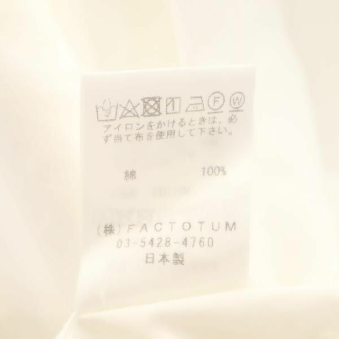 FACTOTUM(ファクトタム)のファクトタム 日本製 長袖 シャツ 48 ホワイト FACTOTUM メンズ 【中古】  【230901】 メール便可 メンズのトップス(シャツ)の商品写真