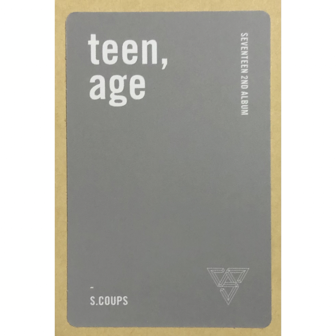 SEVENTEEN エスクプス S.COUPS TEEN AGE トレカ 白 エンタメ/ホビーのCD(K-POP/アジア)の商品写真