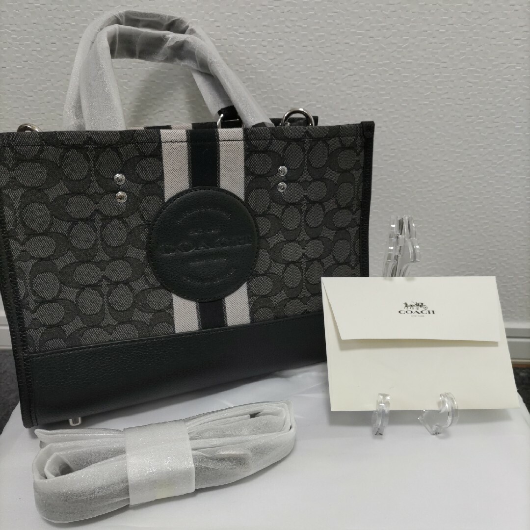 【COACH コーチ】新品未使用♡デンプシートート ジャガード 2way 黒lalaアパレルshop