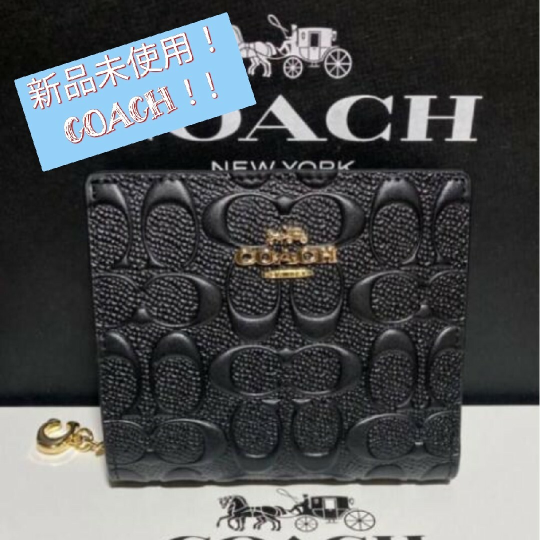 COACH - 2023春夏新作】コーチ COACHの財布（パテント エナメル 二