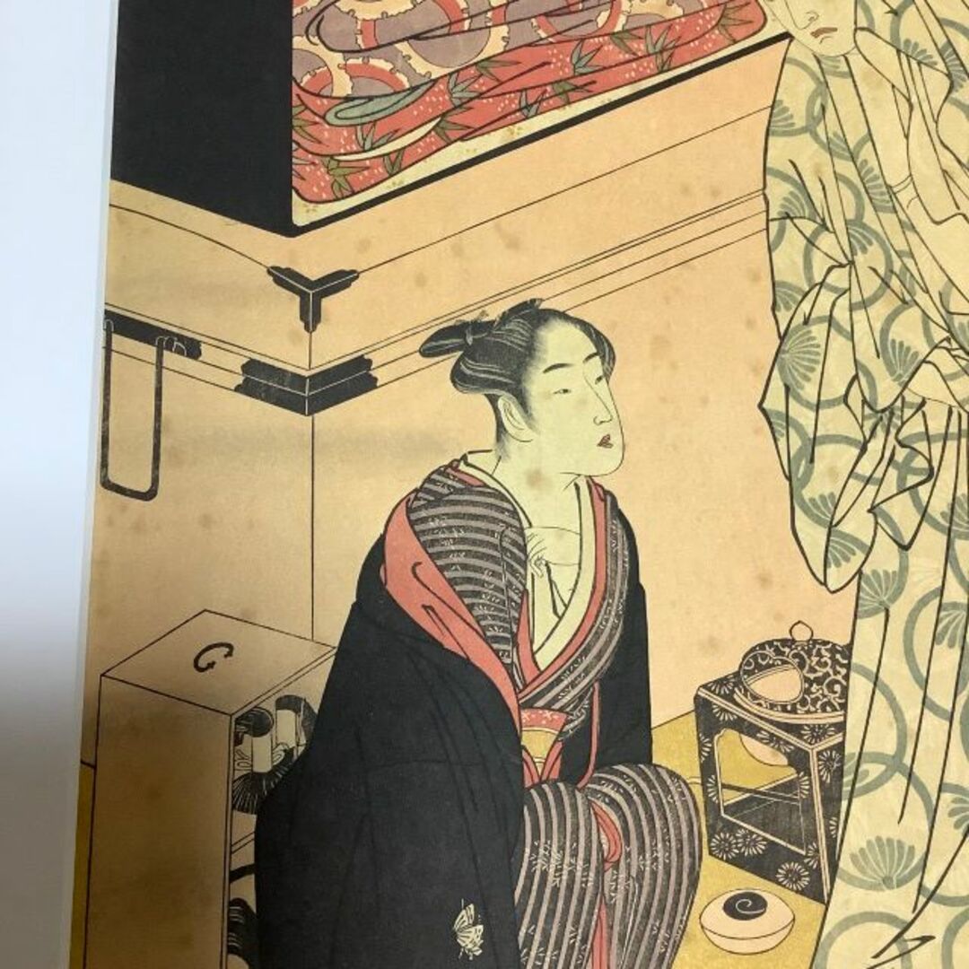 【シミあり】勝川春章◆版画「中村宗十郎 楽屋」国立博物館蔵版浮世絵 エンタメ/ホビーの美術品/アンティーク(版画)の商品写真