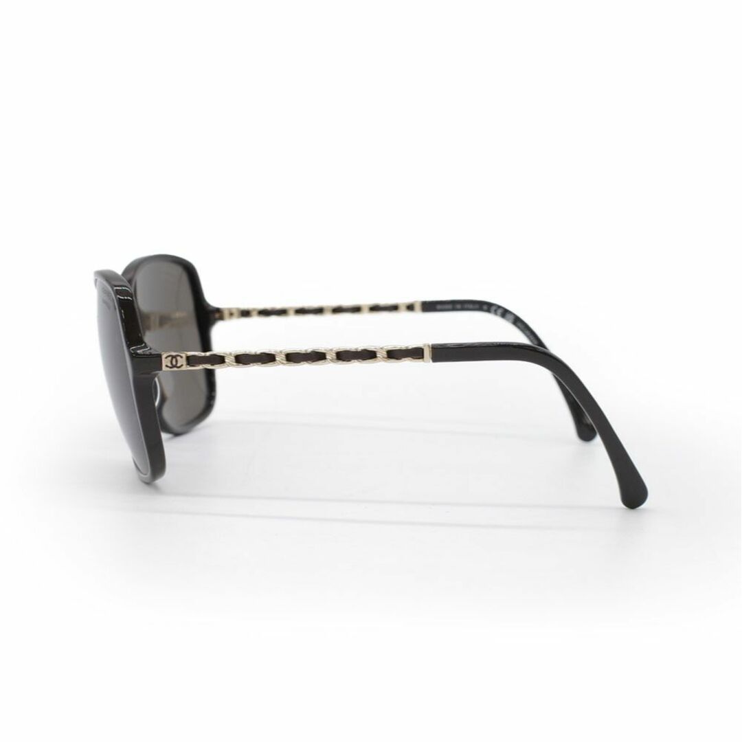 Shop CHANEL Chain Square Metallic Sunglasses (Ref: 5210Q 1460/83