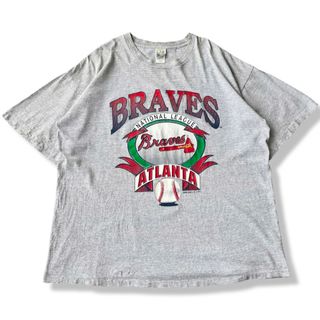 メジャーリーグベースボール(MLB)の90s MLB アトランタ・ブレーブス ヴィンテージTシャツ XL USA製(Tシャツ/カットソー(半袖/袖なし))