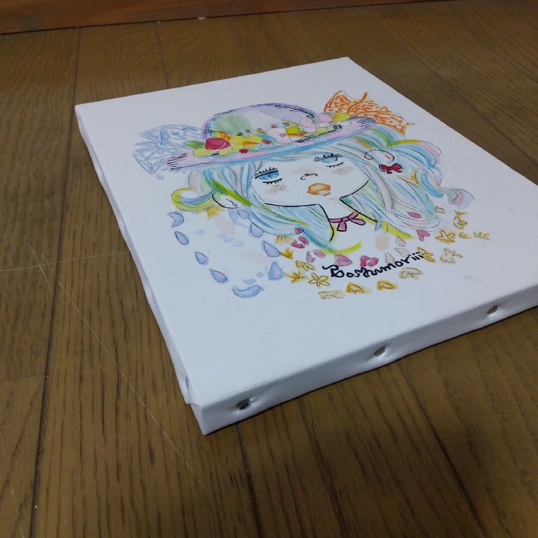 絵画/水森亜土/抽象画/静物画/油彩画/現代アート/モダンアート/額縁
