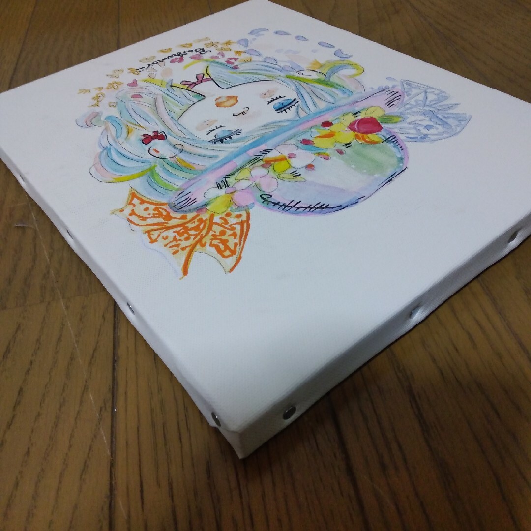 絵画/水森亜土/抽象画/静物画/油彩画/現代アート/モダンアート/額縁