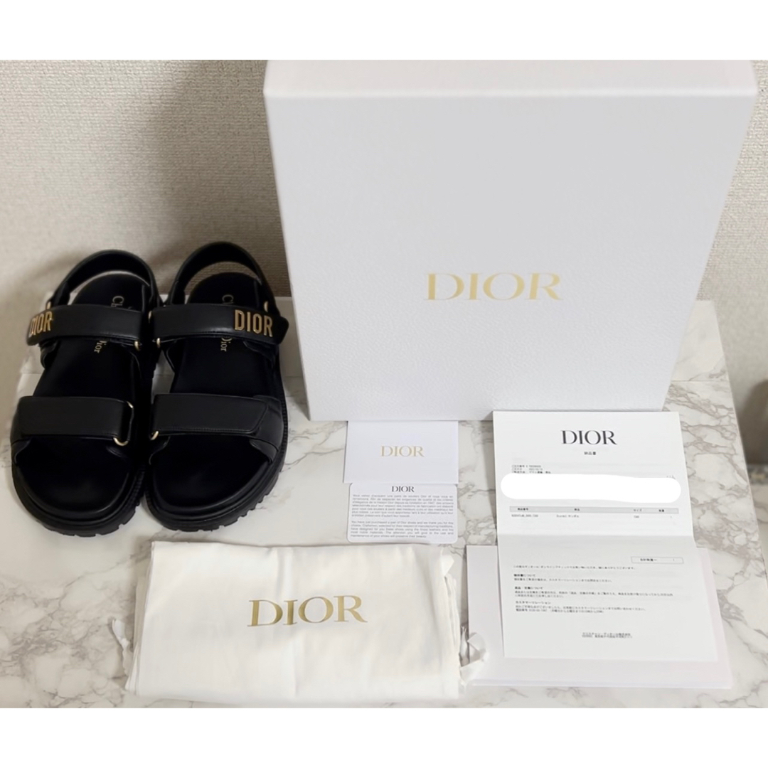 【美品】DIOR DIORACT サンダル　ブラック