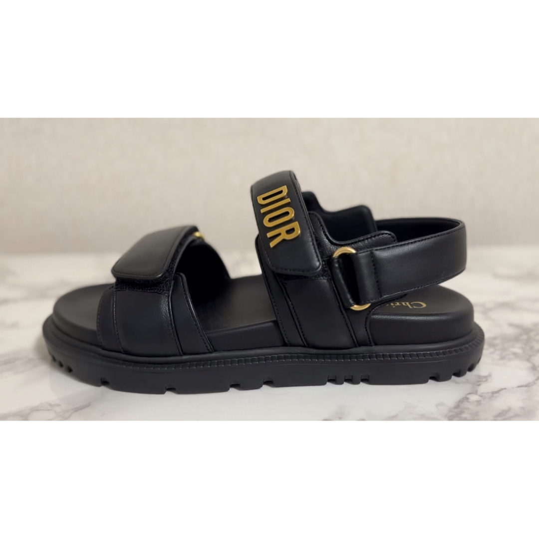 【美品】DIOR DIORACT サンダル ブラック