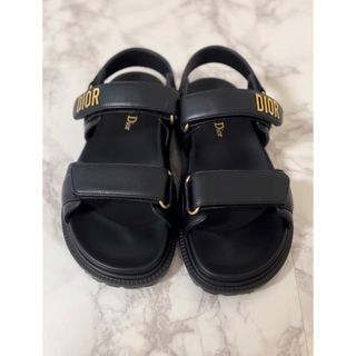 Christian Dior - 【美品】DIOR DIORACT サンダル ブラックの通販 by