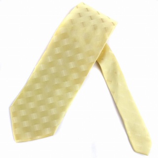 ジョルジオアルマーニ(Giorgio Armani)のGIORGIO ARMANI ネクタイ 総柄 シルク イタリア製 黄(ネクタイ)