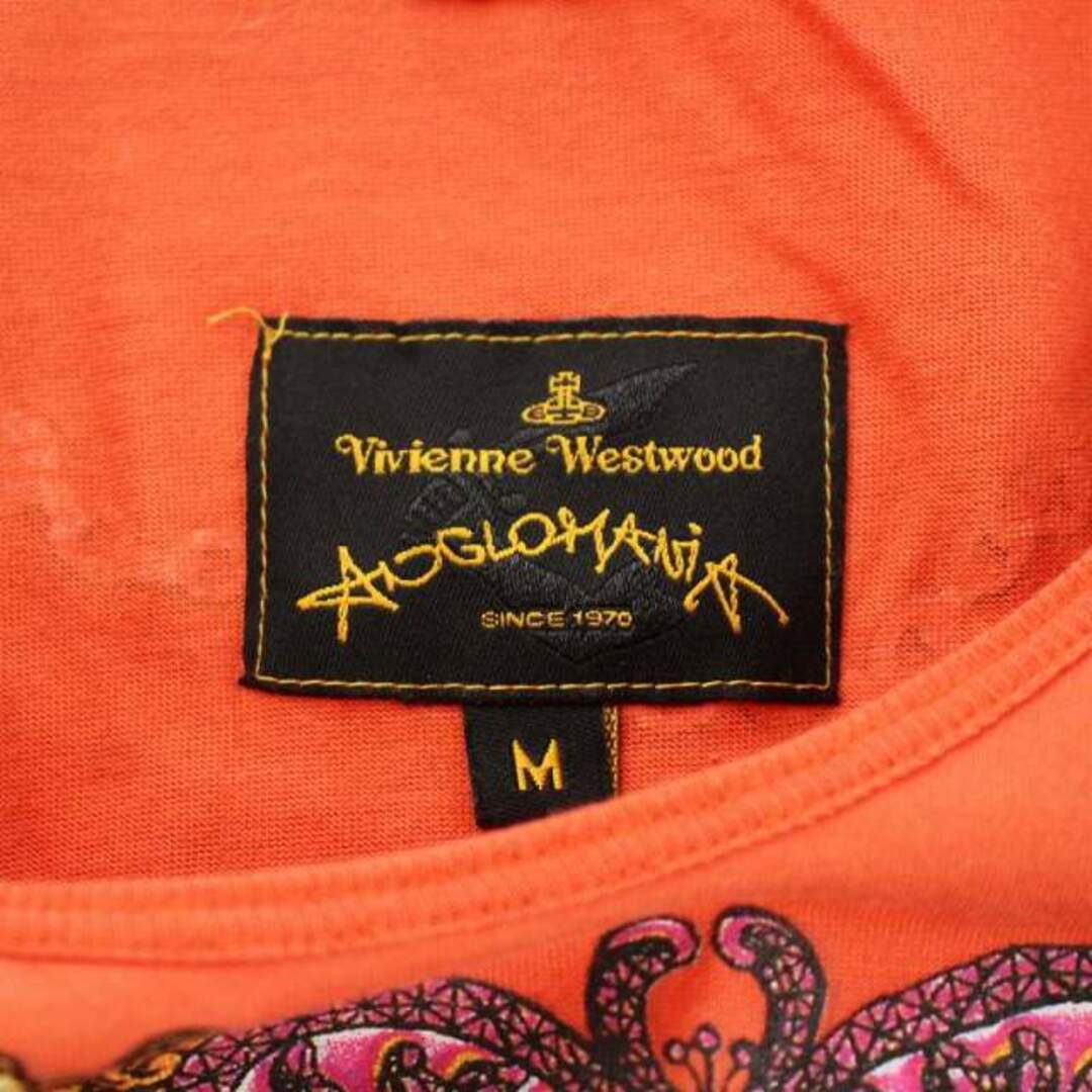 ヴィヴィアンウエストウッド ANGLOMANIA ワンピース M オレンジ - ひざ